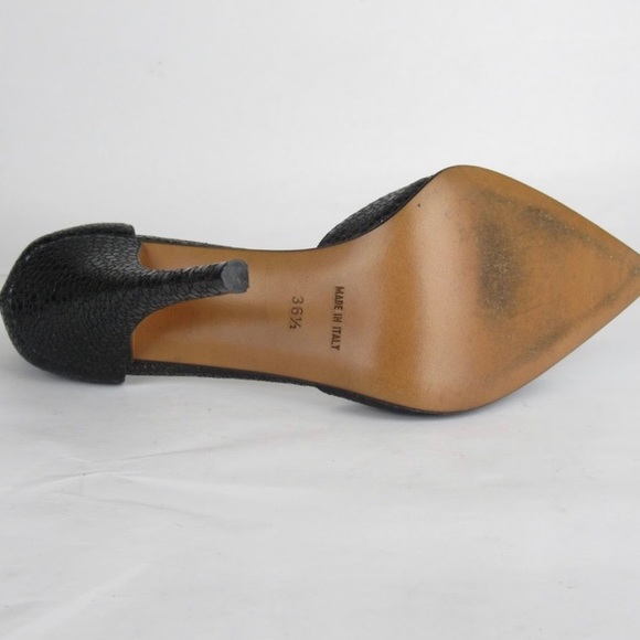 DIOR black shagrene STILLETO PUMPS $2800 size 36.5 - Picture 6 of 8